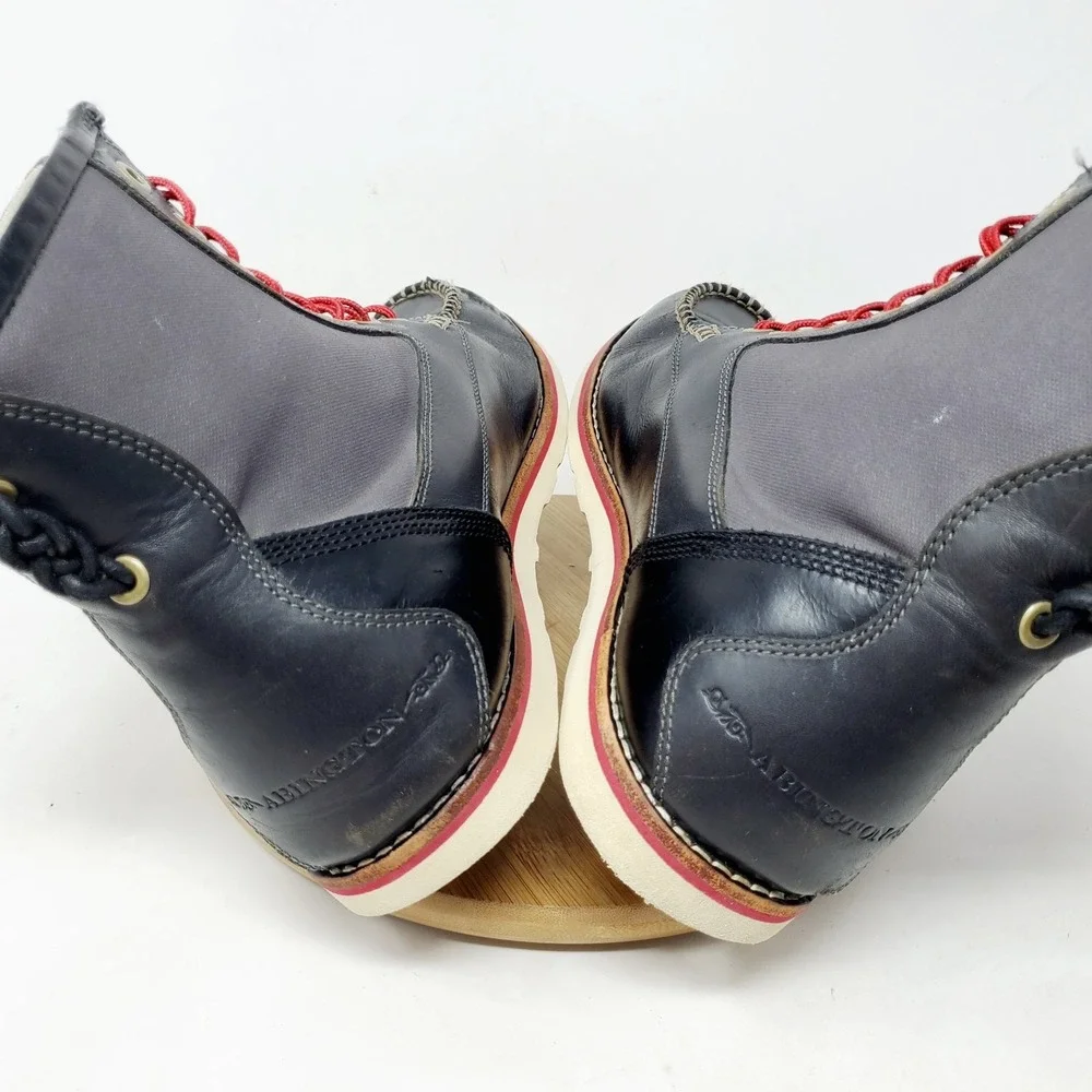 Timberland Abington Haley Boots Mens 9.5 W WIDE Leather Lace Up‎ Vibram Shoes